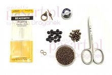 bransoletka - koralikowy ścieg spiralny plaski (Flat Spiral Stitch)