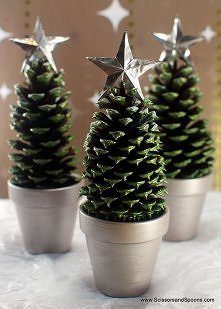 Pinecone Christmas Trees