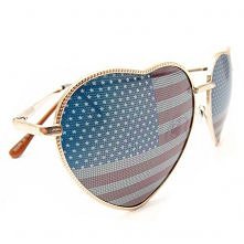 Love Heart Frame American Spirit Lenses Sunglasses Shades
