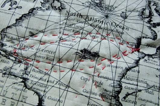 Mapa świata - patchwork