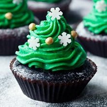 babeczki choinki...
przepis...