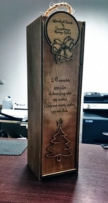 Prezent. Skrzynka na wino.