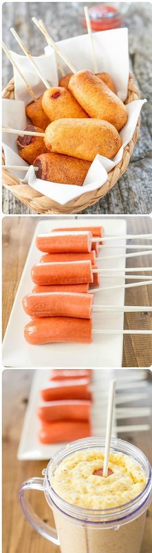 Corn-Dog 
Ciasto:
1/2 szkla...