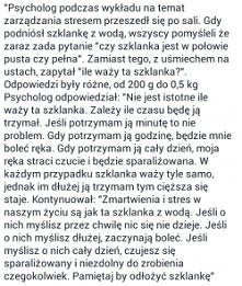 Pamiętaj by odłożyć szklankę..