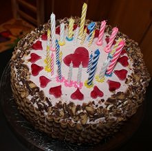 Tort jagodowy z okazji 27 urodzin mojego męża ;)