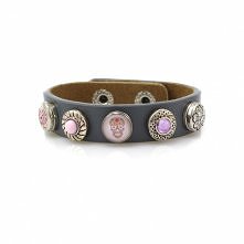 Piękna skórzana bransoletka Pilu Pila z wymiennymi Mini Clixsami.