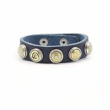 Piękna skórzana bransoletka Pilu Pila z wymiennymi Mini Clixsami