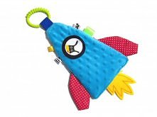 RAKIETA grzechotka- gryzak- metki