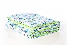 Duży Kocyk Smyka-Sówki Stylówki-Zielony