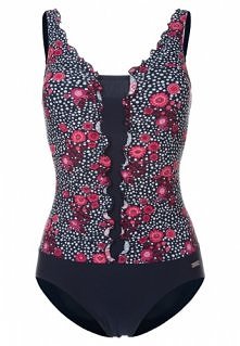 LASCANA - LASCANA FLORI Kostium kąpielowy navy/pink
