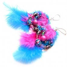 błękitno-różowe marabuty