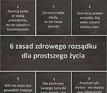 6 zasad zdrowszego rozsądku dla prostszego zycia
