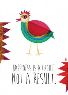 HAPPINESS  - plakat ilustrowany (basic size)