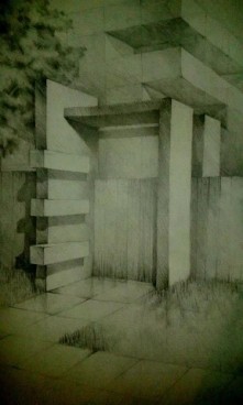 Wejście na posesje. Szkic B2