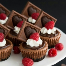 Walentynkowe muffiny z czekoladą :)