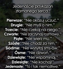 11 zasad złamanego serca.