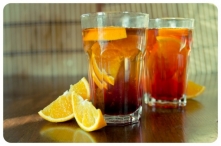 Herbata z sokiem malinowym,...