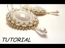 TUTORIAL orecchini embroidery | Bead embroidery TUTORIAL