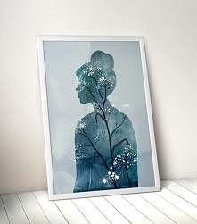 kobieta grafika 50x70