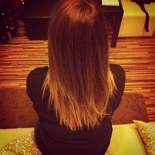 moje ombre :) a jeszcze do dziś byłam blondynka