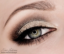makijaż w złocie