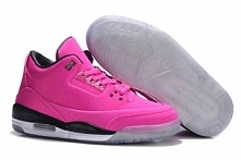 Pink Rose with White Colors for Lady - Michael Retro Jordan 3 Sneakers 5Lab3