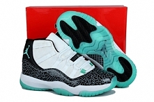 Retro XI Air Jordan Shoes Elephant Print White/Gamma Blue/Black