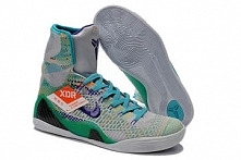 Hero - Kobe Bryant 9 Elite High Wolf Grey/Court Purple/Sports Turquoise Men Size Sneakers