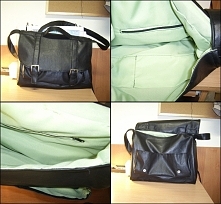 Moja torebka, uszyta jakiś miesiąc temu ze starych skórzanych spodni :)