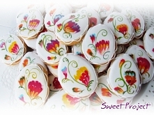 ciasteczka w łowickie wzory