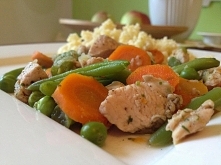 kurczak, kasza jaglana, war...