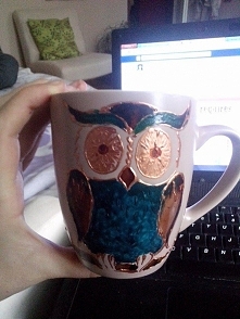 Ręcznie malowana sowa :)