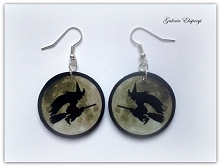 Kolczyki czarownica na miot...