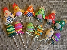 Ozdoby wielkanocne z filcu :)