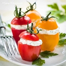 Pomidorki z kozim serkiem