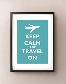 Plakat w ramie KEEP CALM and TRAVEL ON
littlethings.pl