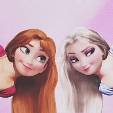 Anna i Elsa upodobniając si...