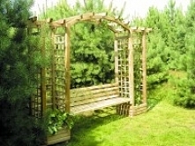 Pergola kombinowana z łukiem 2100 x 4500 x 720