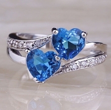 pierścionek srebrny z cyrko...