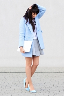 BABY BLUE COAT & GUN BAG