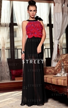 Big Red Prom Dress With Sco...