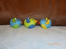 Filcowe ptaszki - zawieszki na okno