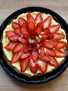 Tarta z kokosowym budyniem