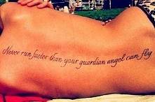 Never run faster than your guardian angel can fly