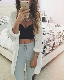 Stylizacja *.* Czarny top, ...