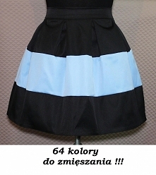 Spódnica z zakładkami i pasem:)