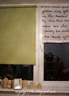 Samodzielnie zrobiona roleta:) Kursik na blogu.