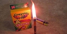 KIEDY NASTĄPI AWARIA PRĄDU A NIE MASZ W DOMU ŚWIECZEK - WYKORZYSTAJ KREDKI ŚWIECOWE :) CZAS PALENIA OK. 30 MINUT :)