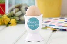 Kieliszek na jajko ceramiczny ENJOY EVERY DAY KÓŁKO