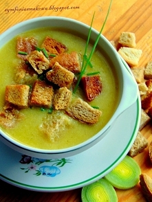 Kremowa zupa porowo - ziemn...